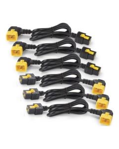 Power Cord Kit (6 ea), Locking, C19 to C20 (90 Degree), 1.8m