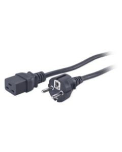 Power Cord, C19 to CEE/7 Schuko, 2.5m