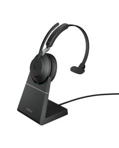 Jabra Evolve2 65, Link380a UC Mono Stand Black