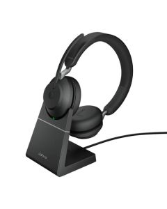 Jabra Evolve2 65, Link380c UC Stereo Stand Black