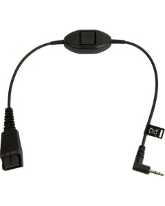 Jabra QD Cord w. PTT - 2,5mm goldpl.tip: m+, ring: r
