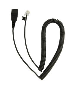 Jabra QD Cord, Coiled, Mod. Plug - 2,0 m - 4P plug: r,m-,m+,r