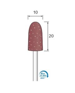 Super Abrasive Rubber for Grinding #80 φ10×20×φ3.0