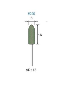 Abrasive Rubber #220φ5×16×φ2.34