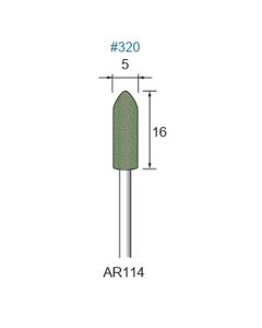 Abrasive Rubber #320φ5×16×φ2.34