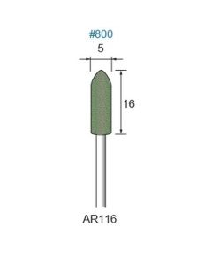 Abrasive Rubber #800φ5×16×φ2.34