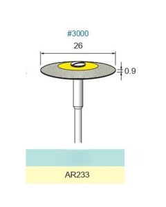 Diamond Abrasive Rubber #3000 φ26×0.9×φ3.0