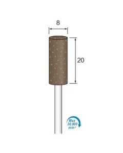 Abrasive Rubber for Grinding #320 φ8×20×φ3.0