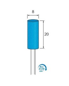 Abrasive Rubber for Polishing #320 φ8×20×φ3.0