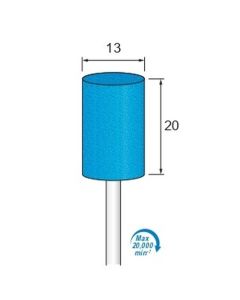 Abrasive Rubber for Polishing #220 φ13×20×φ3.0