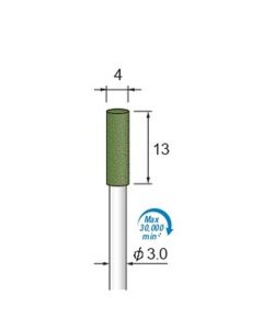 Abrasive Rubber for Grinding (GC) #80 φ4×13×φ3.0