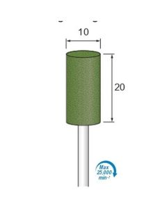 Abrasive Rubber for Grinding (GC) #120 φ10×20×φ3.0
