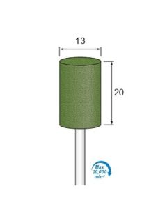 Abrasive Rubber for Grinding (GC) #80 φ13×20×φ3.0