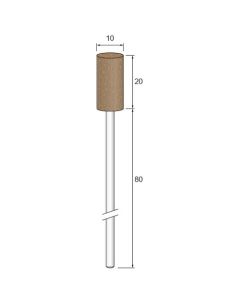 Long Shaft Abrasive Rubber #180 φ10×20×φ3.0