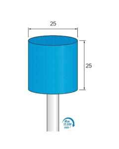 Abrasive Rubber for Polishing #500 φ25×25×φ6.0