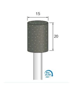 Abrasive Rubber for Grinding #120 φ15×20×φ6.0