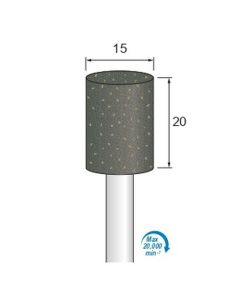 Abrasive Rubber for Grinding #120 φ20×25×φ6.0