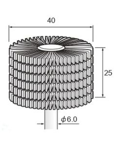 Abrasive Sander (Slit) #240 φ40×25×φ6.0