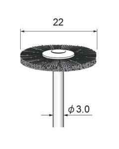 Diamond Nylon Abrasive Wheel Brush #600 φ22×φ3.0