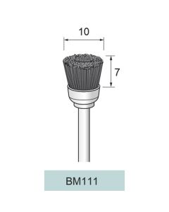 Diamond Nylon Abrasive Cup Brush #400 φ10×7×φ3.0