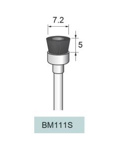 Diamond Nylon Abrasive Cup Brush #400 φ7.2×5×φ3.0