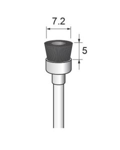 Diamond Nylon Abrasive Cup Brush #600 φ7.2×5×φ3.0