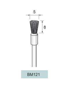 Diamond Nylon Abrasive End Brush #400 φ5×8×φ3.0