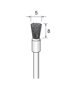 Diamond Nylon Abrasive End Brush #600 φ5×8×φ3.0
