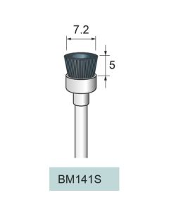 SiC Nylon Abrasive Cup Brush #180 φ7.2×5×φ3.0