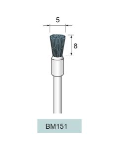 SiC Nylon Abrasive End Brush #180 φ5×8×φ3.0
