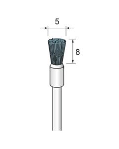 SiC Nylon Abrasive End Brush #320 φ5×8×φ3.0