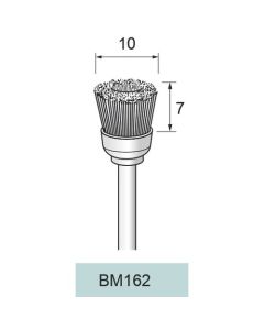 Plain Nylon Cup Brush φ10×7×φ3.0