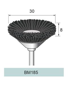 SiC Nylon Abrasive Bevel Brush #120 φ30×8×φ3.0
