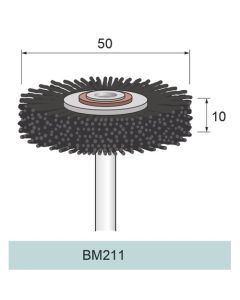 SiC Nylon Abrasive Wheel Brush #80 φ50×10×φ6.0