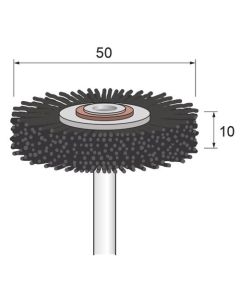 SiC Nylon Abrasive Wheel Brush #120 φ50×10×φ6.0