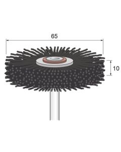 SiC Nylon Abrasive Wheel Brush #240 φ65×10×φ6.0