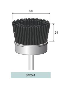 SiC Nylon Abrasive Cup Brush #80 φ50×24×φ6.0
