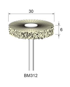 Tampico Fiber Wheel Brush φ30×6×φ3.0