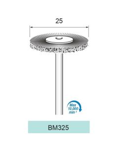 White Bristle Wheel Brush φ25×φ2.34