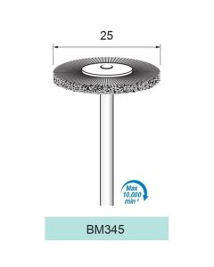 Black Bristle Wheel Brush φ25×φ2.34