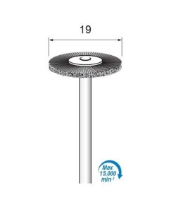 Black Bristle Wheel Brush φ19×φ3.0