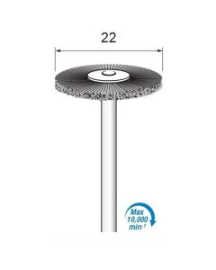 Black Bristle Wheel Brush φ22×φ3.0