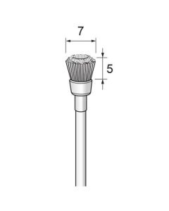 White Bristle Cup Brush φ7×5×φ3.0