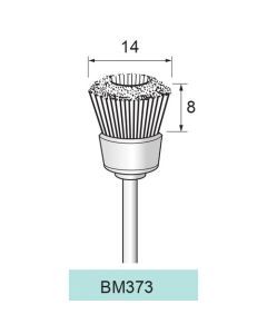 White Bristle Cup Brush φ14×8×φ2.34