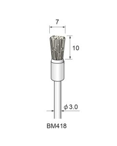 Soft Goat Hair End Brush φ7×10×φ3.0