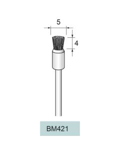 Black Bristle End Brush φ5×4×φ2.34