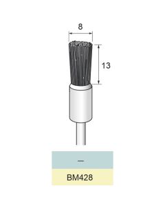 Black Bristle End Brush φ8×13×φ3.0