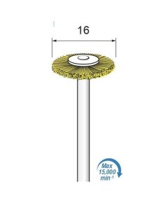 Brass Wire Wheel Brush φ16×φ3.0