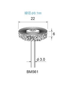 Steel Wire Wheel Brush φ22×6×φ3.0