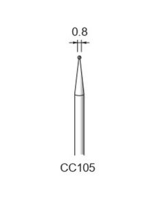 Carbide Cutters Spiral Cut φ0.8×φ2.34